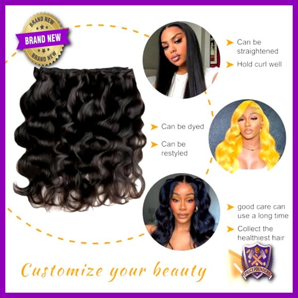 3 Brazilian Body Wave Human Hair Bundles 22 24 26 Inch Extensions main image 6